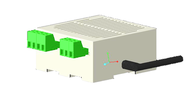 SnifferBots IoT sensor unit with ambient sensor and 240V AC input terminals